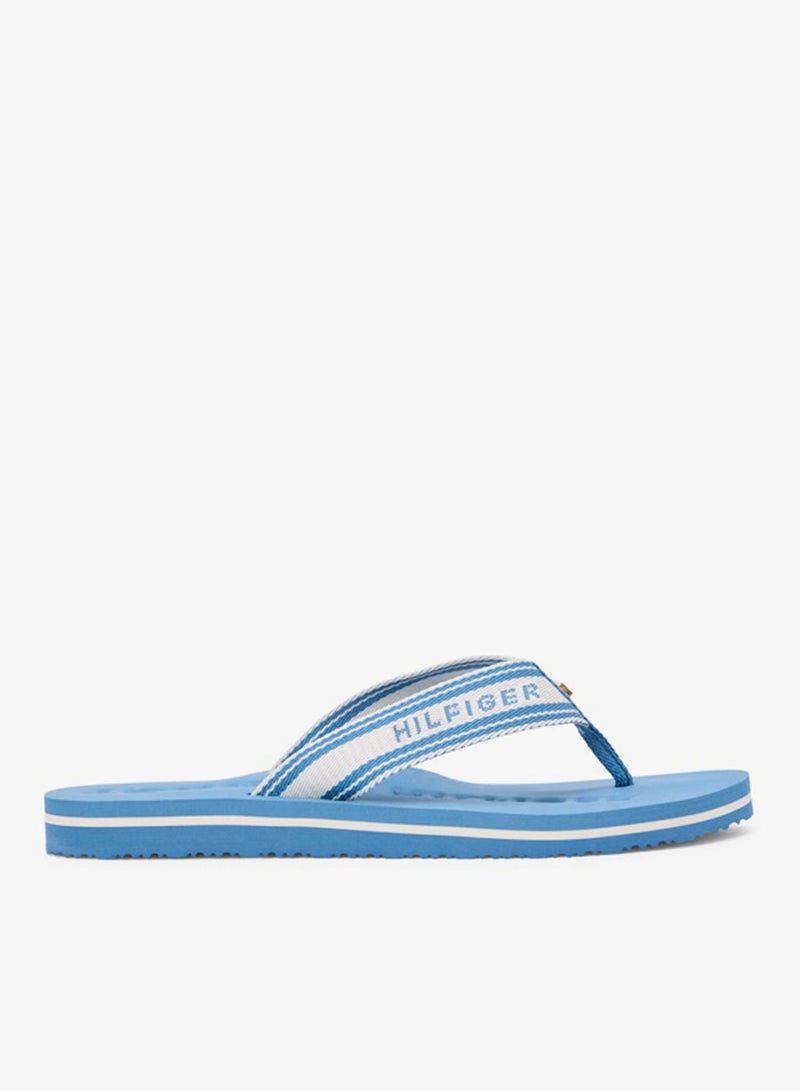 TOMMY HILFIGER Webbing Strap Signature Flip-Flops - Image 1